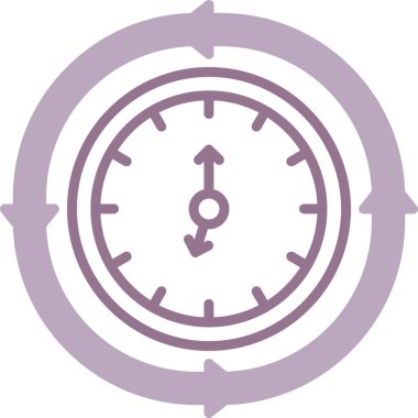 Zaman simgesi vektör illüstrasyonu