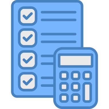 Hesap makinesi. Web simgesi basit illüstrasyon