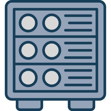 veri depolama veritabanı simgesi - taslak biçimi