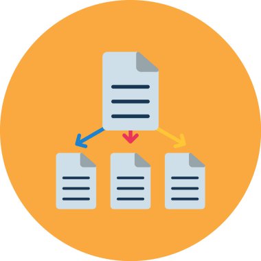 Dosya. Web simgesi basit illüstrasyon