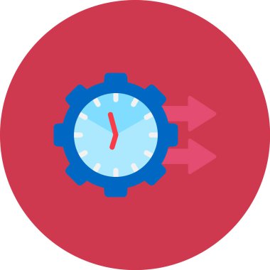 Saat simgesi. Basit tasarım