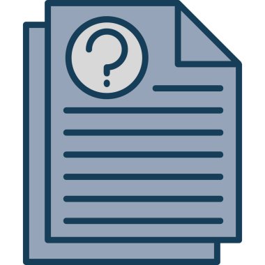 belge simgesi vektör illüstrasyonu