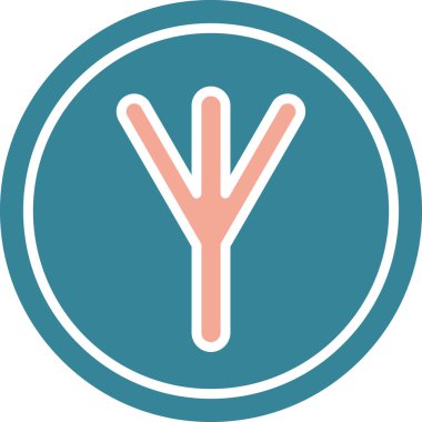 Bir simgenin vektör illüstrasyonu