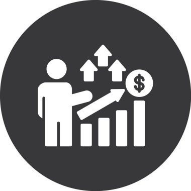 finansal simge vektör illüstrasyonu