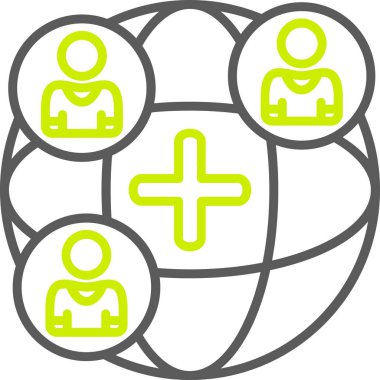 Takım. Web simgesi basit illüstrasyon