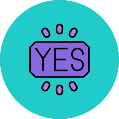 Öyle mi? Web simgesi basit tasarım