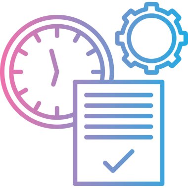 Saatli kontrol listesi. Web simgesi