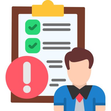 İşadamı Düz Vektör Simgesi