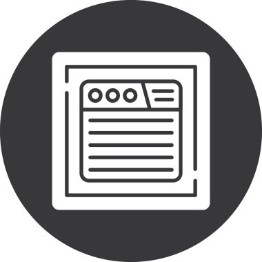 Vektör belgesi Simge illüstrasyonu