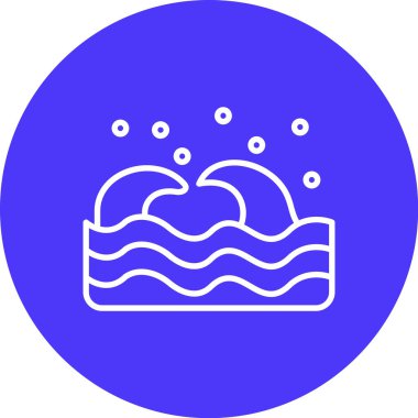 su damlası ağ simgesi basit illüstrasyon