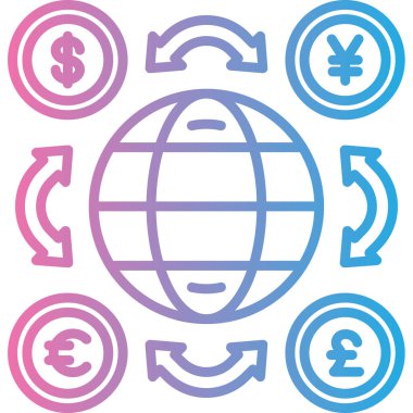 genel ağ simgesi, basit vektör illüstrasyonu