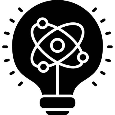 Ampul. Web simgesi basit illüstrasyon