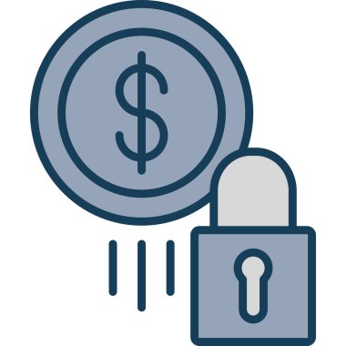 para kilit simge vektör çizim