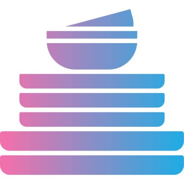 Kitapları yığın simgesi, vektör illüstrasyonu