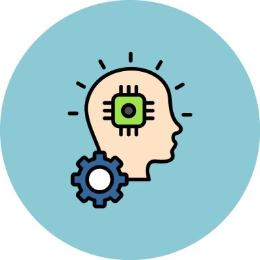 Fikir simgesi vektör illüstrasyonu