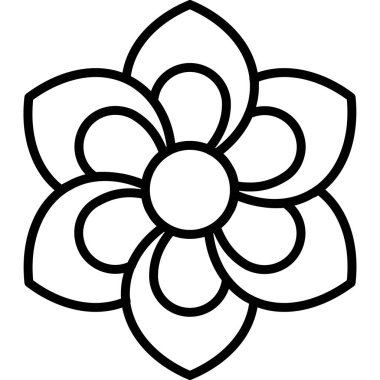 çiçek simgesi, özet çizimi