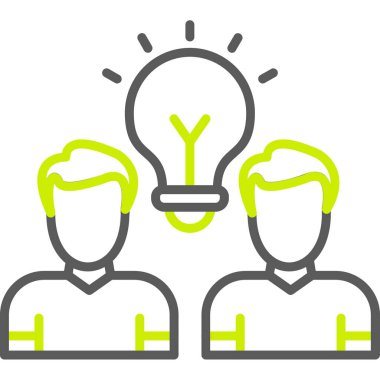 Fikir simgesi vektör illüstrasyonu