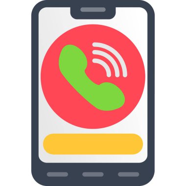 telefon simgesi, vektör illüstrasyonu