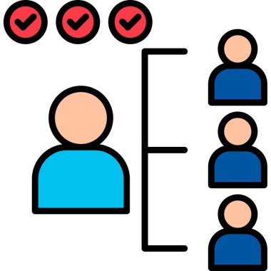 İnsan simgesinin vektör illüstrasyonu