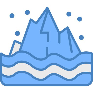 Su. Web simgesi basit illüstrasyon