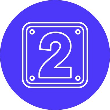 Tek bir simgenin vektör illüstrasyonu