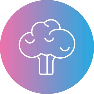 Ağaç simgesinin vektör illüstrasyonu