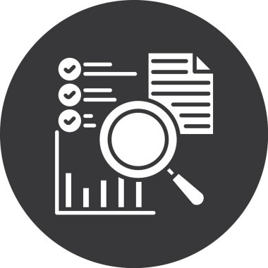 veri analiz simgesi, modern tasarım illüstrasyonu