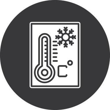 vektör termometre simgesi, illüstrasyon