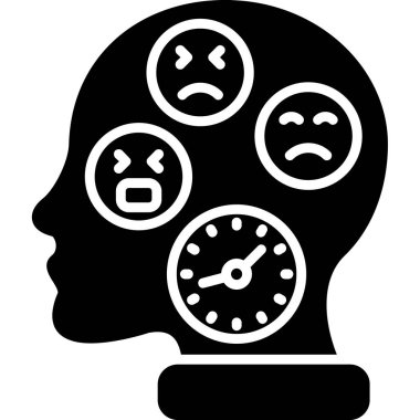 üzgün gülen yüz simgesi, vektör illüstrasyonu