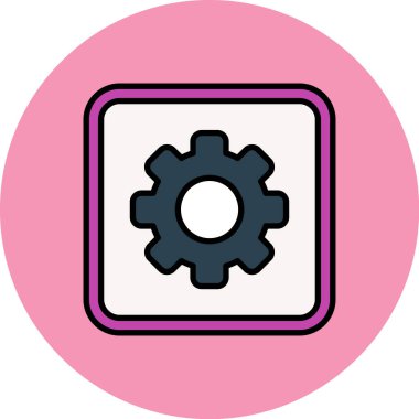 Teçhizat Web simgesi basit illüstrasyon