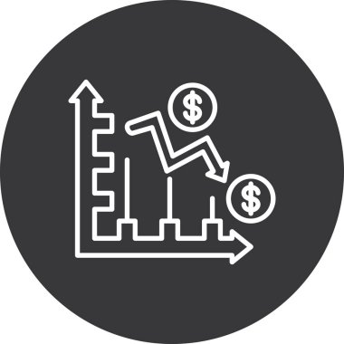 grafik simgesinin vektör illüstrasyonu