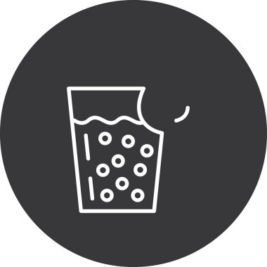 içki web simgesi, vektör illüstrasyonu