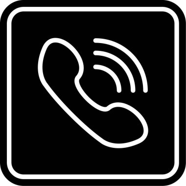 Telefon simgesi vektör illüstrasyonu