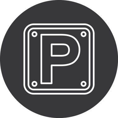 park simgesi modada izole edilmiş arkaplan