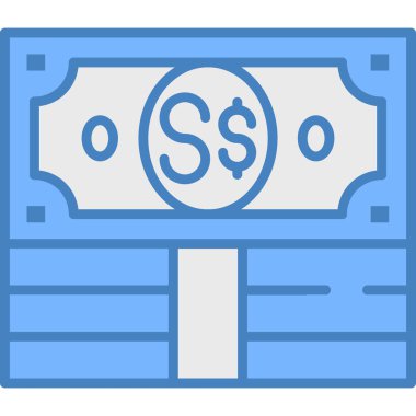 nakit para dolar simgesi doldurulmuş dış hat biçimi