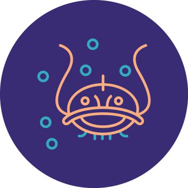 Böcek simgesinin vektör illüstrasyonu