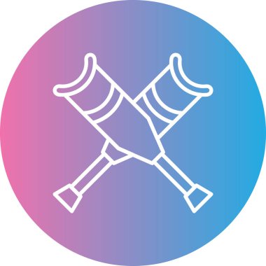 Modern bir simge tasarımının vektör illüstrasyonu