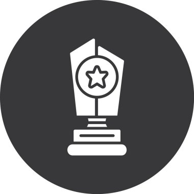 Ödül simgesi soyut bir grupta izole edildi