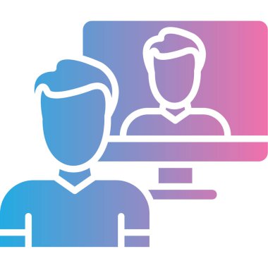 İnsan simgesinin vektör illüstrasyonu