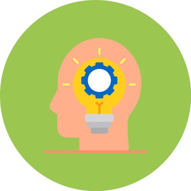 Yaratıcı bir fikir. Basit illüstrasyon