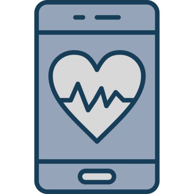 Modern akıllı telefon simgesinin vektör çizimi