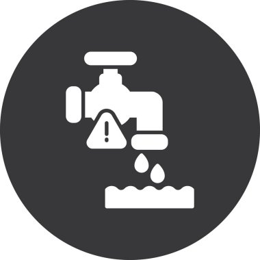 Su pompası. Web simgesi basit illüstrasyon