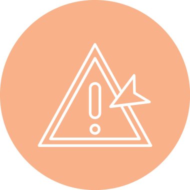 Uyarı işaretinin vektör çizimi