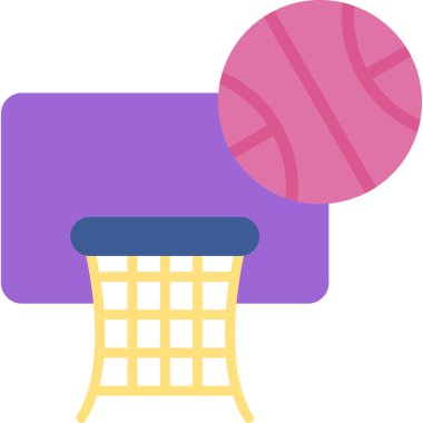 Basketbol sepeti. Web simgesi