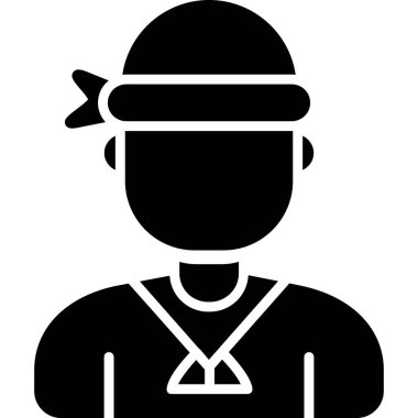 Stetoskop vektör ikonu tasarımlı doktor