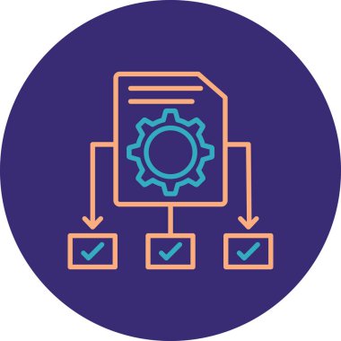 Kontrol listesi. Web simgesi basit illüstrasyon