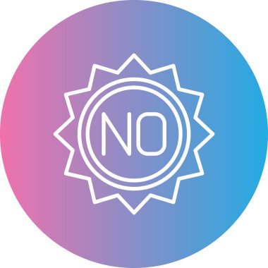 İşaret simgesi yok, vektör illüstrasyonu