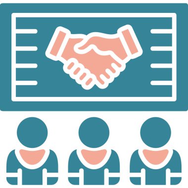 business team meeting icon