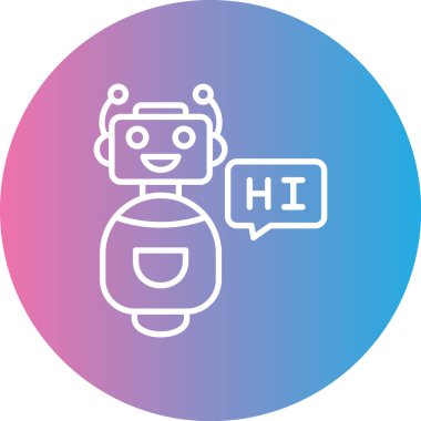 robot. Basit simge basit resimleme