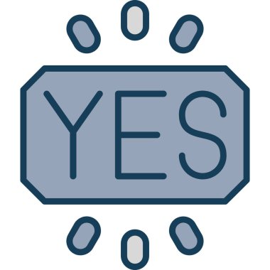 yes icon vector illustration